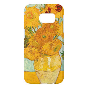 Vincent Van Gogh Twelve Sunblommor i Vas Art Galaxy S5 Skal