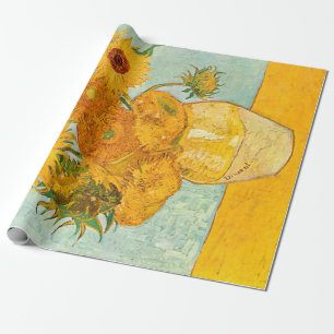 Vincent Van Gogh Twelve Sunblommor i Vas Art Presentpapper