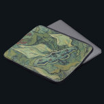 Vincent van Gogh - Underbar Peacock Moth Laptop Sleeve<br><div class="desc">Underbar Peacock Moth (1889) av Vincent van Gogh är en vintage bra konst som fortfarande livnär naturmålning i post impressionism. En insekt, kejsaren Moth, i en vår-trädgård med Calla Lily-blommor och andra växter. Van Gogh kallade det för en "dödens huvudmullvad" och målade en skalle på baksidan av kroppen. Om konstnären:...</div>