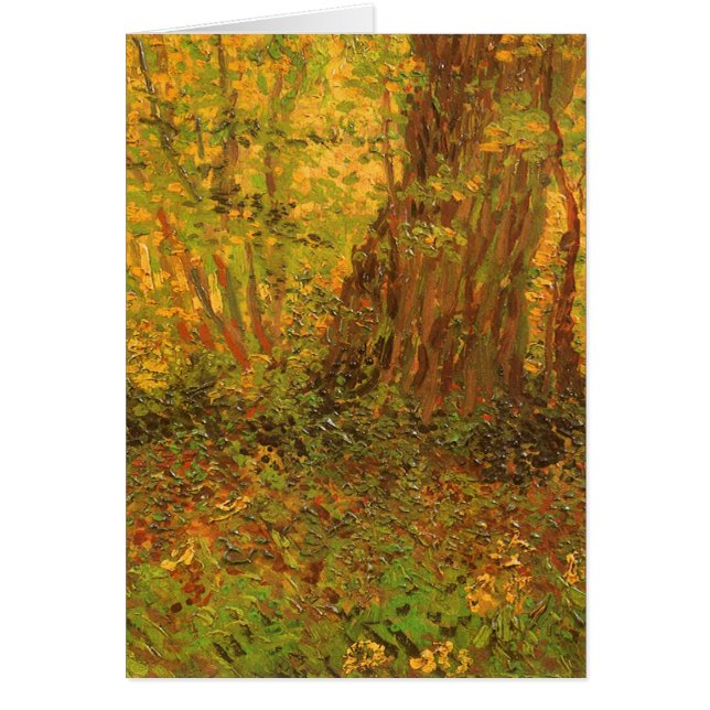 Vincent van Gogh - Undergrowth Hälsningskort (Framsidan)