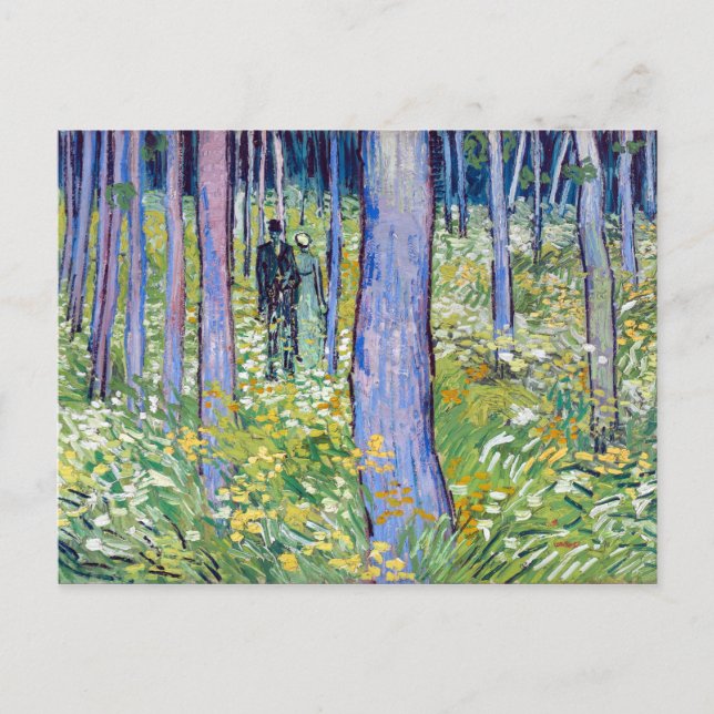 Vincent van Gogh Undergrowth med Two Figurer Vykort (Framsida)