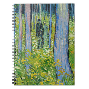 Vincent van Gogh - Undergrowth with Two Figurer Anteckningsbok