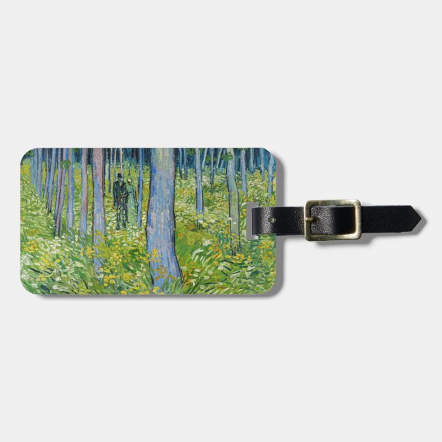 Vincent van Gogh - Undergrowth with Two Figurer Bagagebricka (Horisontell Framsida)