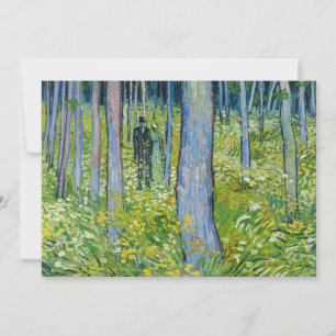 Vincent van Gogh - Undergrowth with Two Figurer Inbjudningar