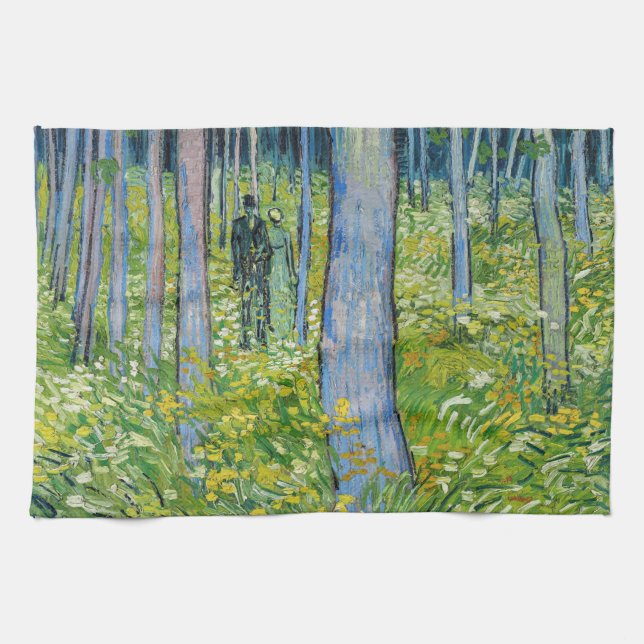 Vincent van Gogh - Undergrowth with Two Figurer Kökshandduk (Horisontell)