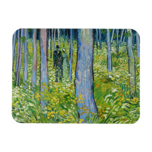 Vincent van Gogh - Undergrowth with Two Figurer Magnet