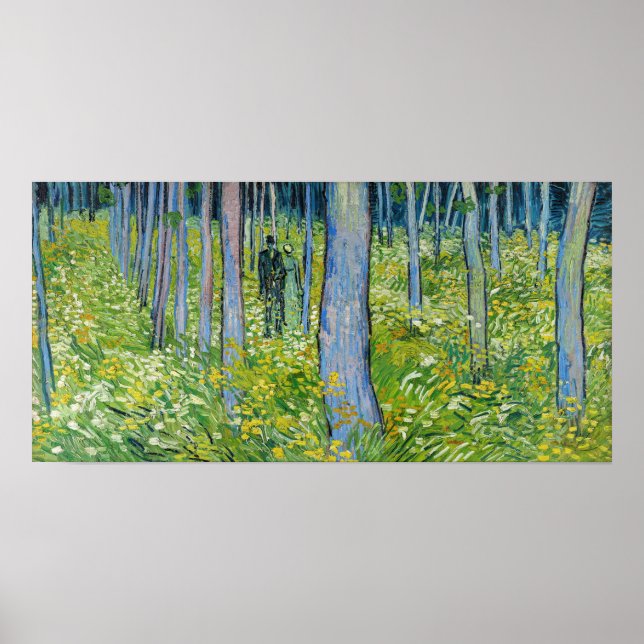 Vincent van Gogh - Undergrowth with Two Figurer Poster (Framsidan)
