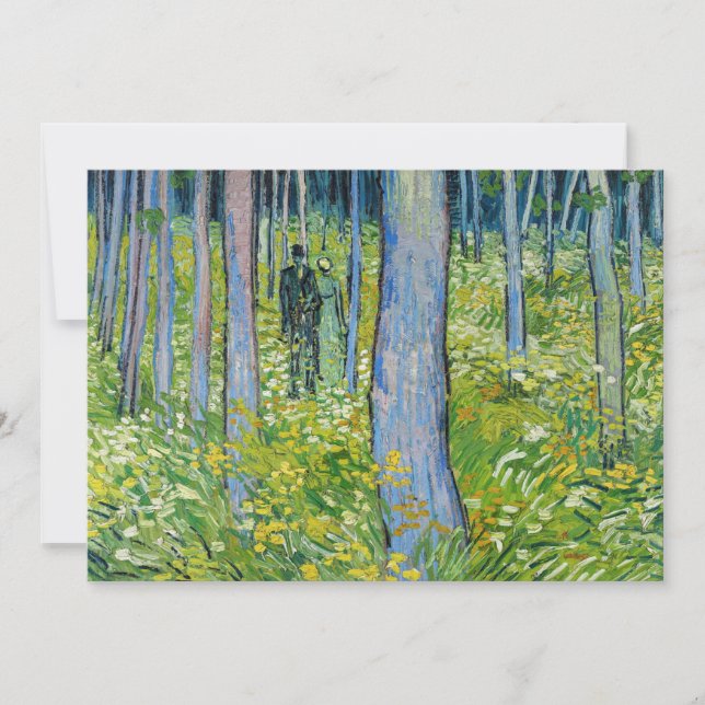 Vincent van Gogh - Undergrowth with Two Figures Inbjudningar (Framsida)