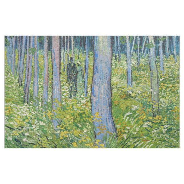 Vincent van Gogh - Undergrowth with Two Figures Tyg (Yard)