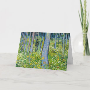 Vincent van Gogh - Undertillväxt med två Figurer Kort