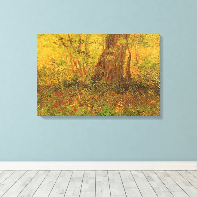 Vincent van Gogh - Undervegetation Canvastryck (Insitu (trägolv))
