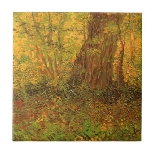 Vincent van Gogh - Undervegetation Kakelplatta