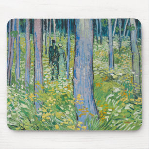 Vincent Van Gogh - undervegetation med två figure Musmatta