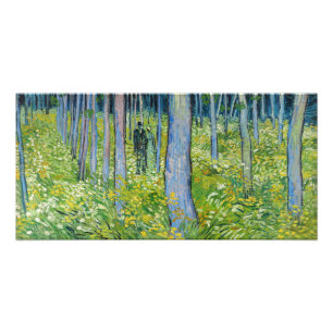 Vincent van Gogh - Undervegetation med två figurer Fototryck