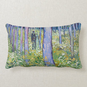 Vincent Van Gogh undervegetation med två figurer Lumbarkudde