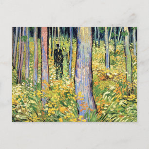Vincent Van Gogh - Undervegetation med två figurer Vykort