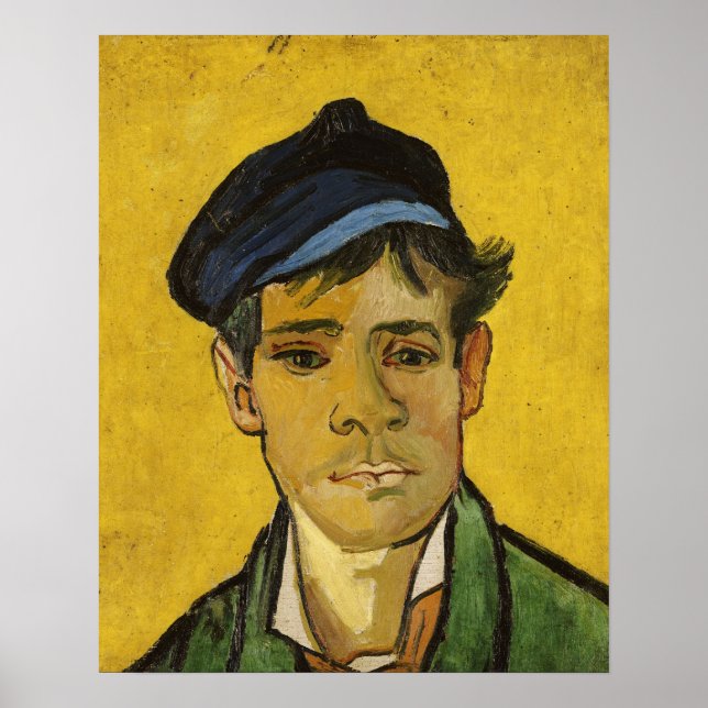 Vincent van Gogh | Ung man med hatt, 1888 Poster (Framsidan)