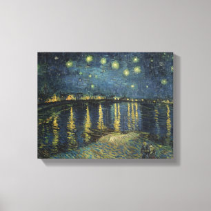 Vincent van Gogh Upptrappningsnatt över Rhen Canvastryck