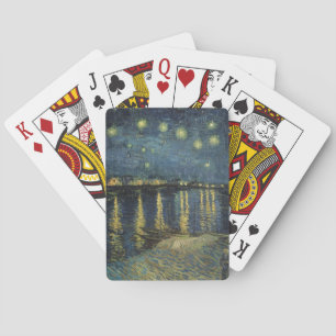 Vincent van Gogh Upptrappningsnatt över Rhen Casinokort