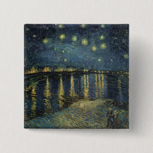 Vincent van Gogh Upptrappningsnatt över Rhen Knapp