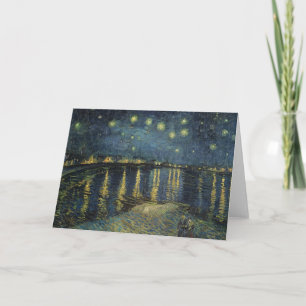 Vincent van Gogh Upptrappningsnatt över Rhen Kort