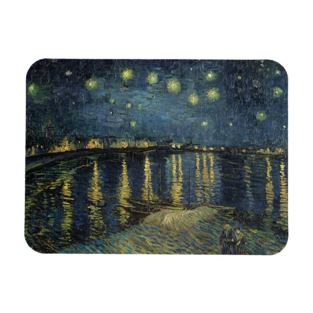 Vincent van Gogh | Upptrappningsnatt över Rhen Magnet (Horisontell)
