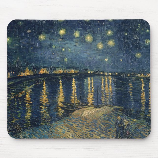 Vincent van Gogh | Upptrappningsnatt över Rhen Musmatta (Framsidan)