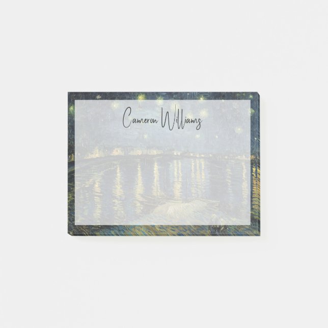 Vincent van Gogh | Upptrappningsnatt över Rhen Post-it Block (Framsida)