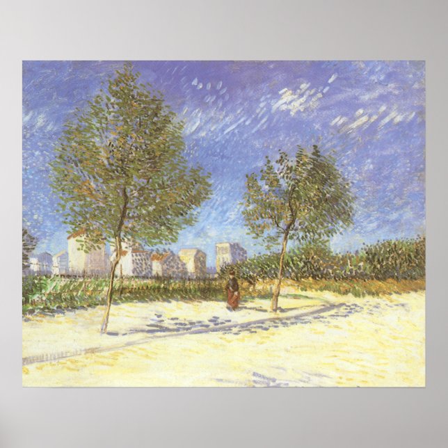 Vincent van Gogh - Utkjolterna i Paris Poster (Framsidan)