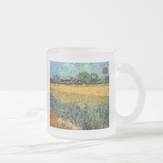 Vincent Van Gogh - Utsikt över Arles med Irisar Frostad Glasmugg (Höger)