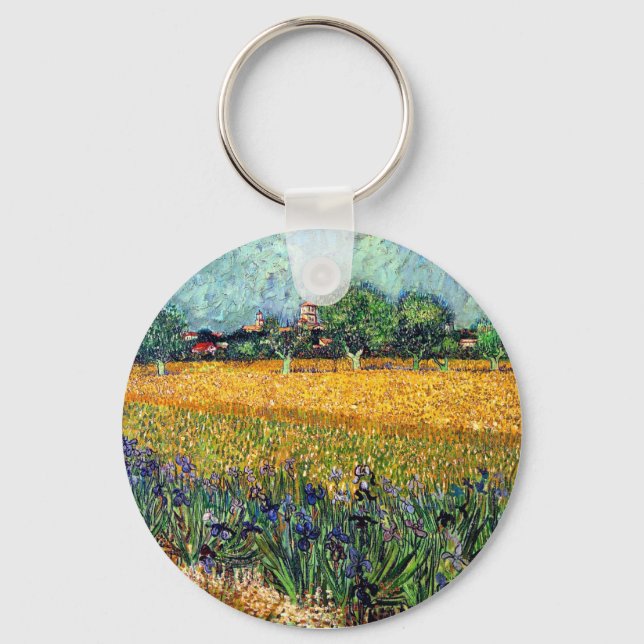 Vincent Van Gogh - Utsikt över Arles med Irisar Nyckelring (Framsida)