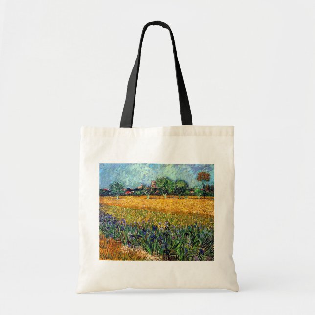 Vincent Van Gogh - Utsikt över Arles med Irisar Tygkasse (Framsidan)