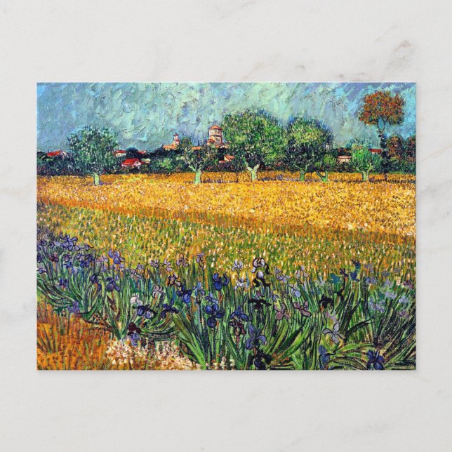 Vincent Van Gogh - Utsikt över Arles med Irisar Vykort (Framsida)