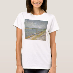 Vincent van Gogh - Utsikt över en flod med roddbåt Tee Shirt