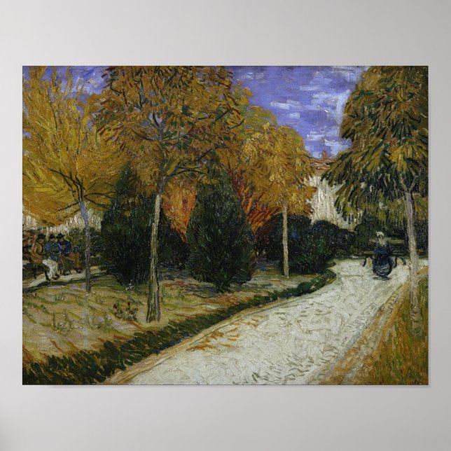 Vincent van Gogh | Väg i parken i Arles, 1888 Poster (Framsidan)
