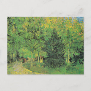 Vincent van Gogh Väg i parkens vykort