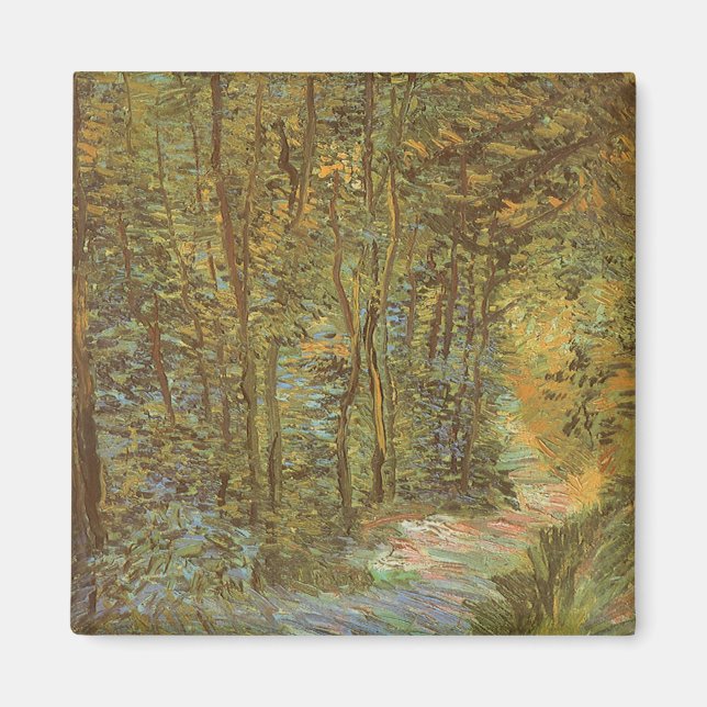 Vincent van Gogh - Väg i Skogen Magnet (Framsidan)