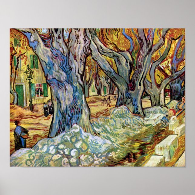 Vincent Van Gogh - Vägarbetare - Finkonst Poster (Framsidan)