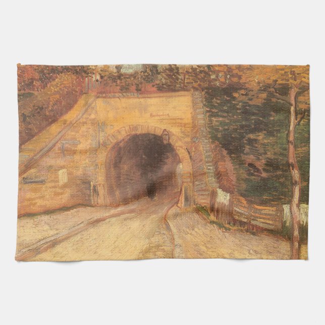 Vincent van Gogh - Vägen under viadukten Kökshandduk (Horisontell)