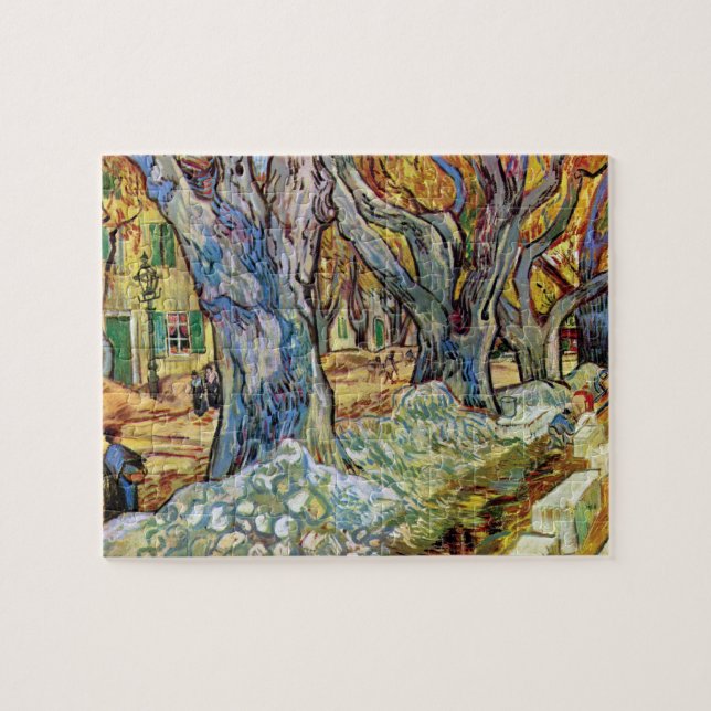 Vincent Van Gogh - Vägmenyn - Fin konst Pussel (Horisontell)