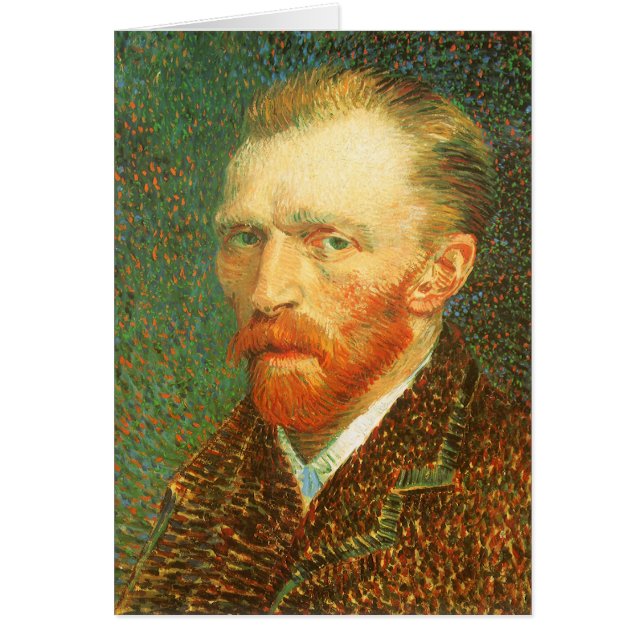 Vincent van Gogh - Van Gogh Självporträtt Hälsningskort (Framsidan)