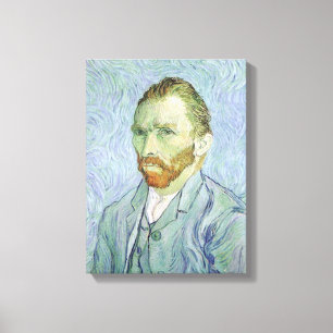 Vincent van Gogh - Van Gogh självporträtt i blått Canvastryck