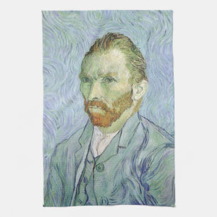 Vincent van Gogh - Van Gogh Självporträtt i blått Kökshandduk