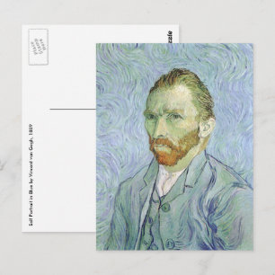 Vincent van Gogh - Van Gogh Självporträtt i blått Vykort