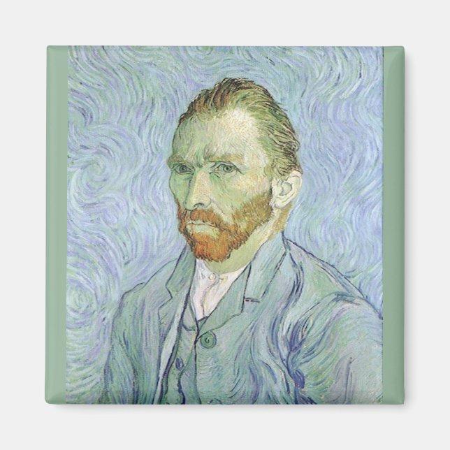 Vincent van Gogh - Van Gogh Självporträtt in Blue Magnet (Framsidan)