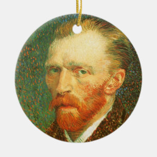 Vincent van Gogh - Van Gogh Självporträtt Julgransprydnad Keramik