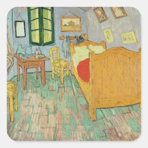 Vincent Van Gogh Van Gogh sovrum på Arles Fyrkantigt Klistermärke