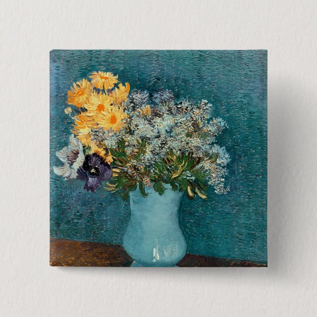 Vincent Van Gogh | vas av blommor, 1887 Knapp (Framsida)