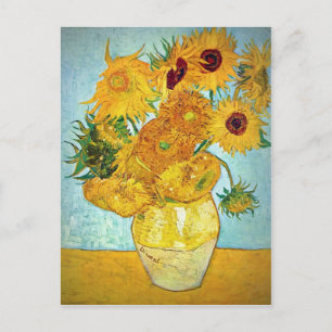 Vincent Van Gogh - vas med 12 solrosor Vykort
