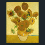 Vincent van Gogh - Vas med 15 solblommor Fototryck<br><div class="desc">Vas med 15 solrosor / Vas avec quinze tournesols - Vincent Van Gogh,  augusti 1888 - Sunblommor 1888 fouth,  version (F454)</div>
